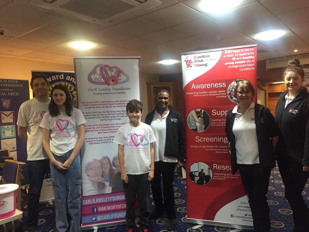 Carli Lansley Foundation with C-R-Y for ECG Screening